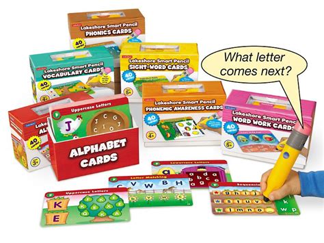 lakeshore smart pencil cards|Alphabet Smart Pencil Interactive Learning Cards .